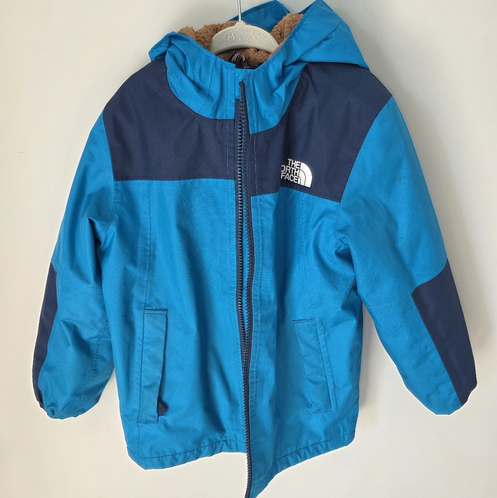 The North Face Kids Two-Tone Blue Raincoat